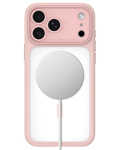Coque MagSafe pour Apple iPhone 18 Pro / 17 Pro, Tech-Protect, MagPeak CC, rose mat.
