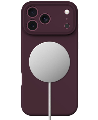Custodia MagSafe per Apple iPhone 18 Pro Max / 17 Pro Max, Tech-Protect, silicone, color vinaccia