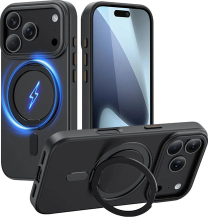 MagSafe Hülle für Apple iPhone 17 Pro Max, Tech-Protect, MagRing, Schwarz