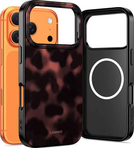 Custodia MagSafe per Apple iPhone 17 Pro, Tech-Protect, Lamano Panther, Nera