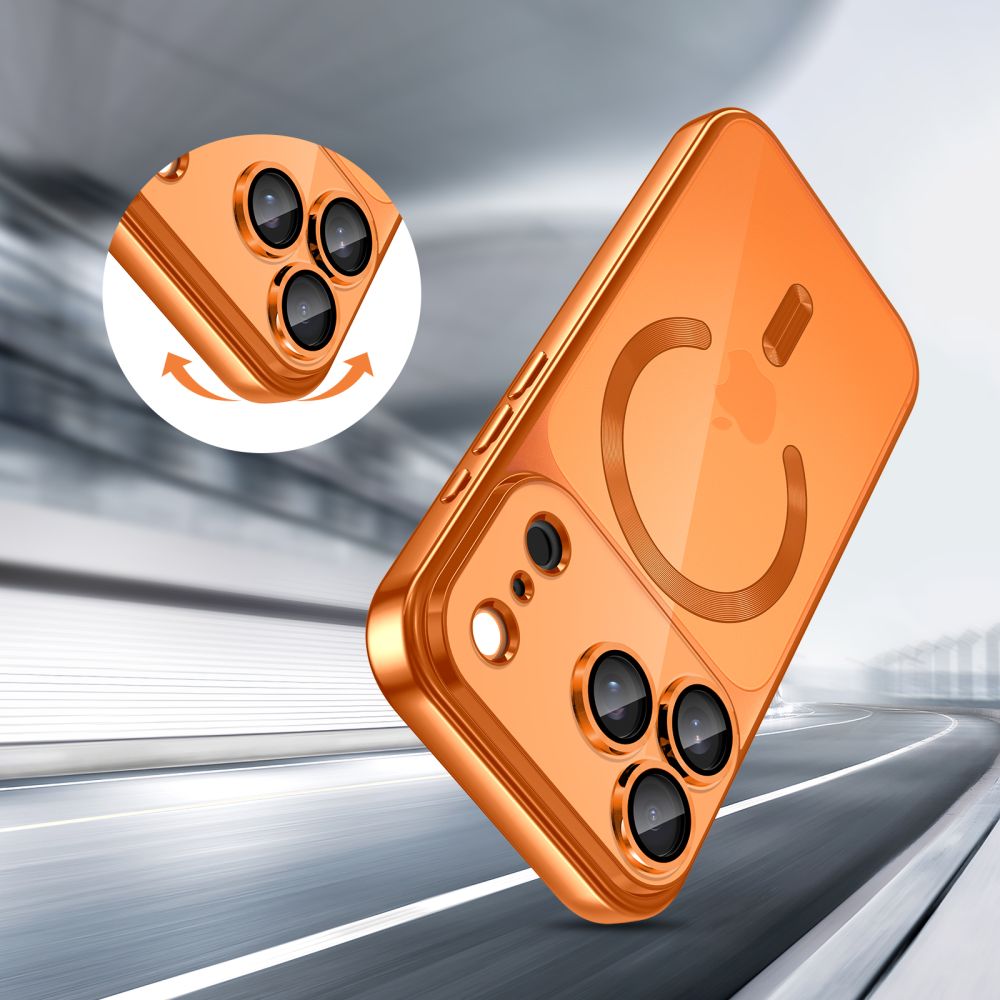 MagSafe Case for Apple iPhone 17 Pro Max, Tech-Protect, Magflex, Orange
