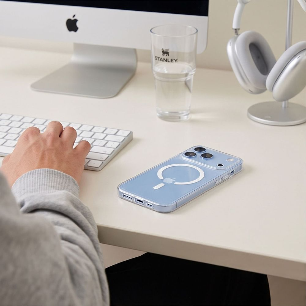 MagSafe-Hülle für Apple iPhone 18 Pro / 17 Pro, Tech-Protect, Flexair, Transparent