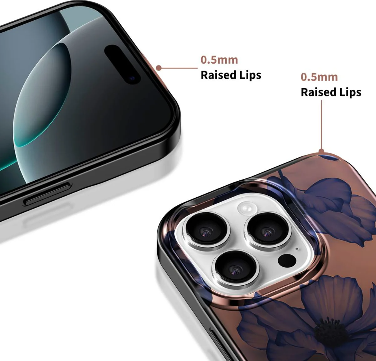 Étui MagSafe pour Apple iPhone 16 Pro, Tech-Protect, Lamano Velvet Night, Noir