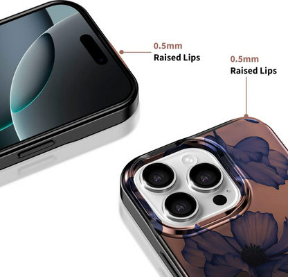 Étui MagSafe pour Apple iPhone 16 Pro, Tech-Protect, Lamano Velvet Night, Noir