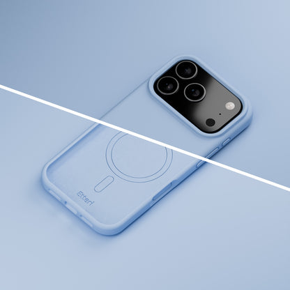 Coque MagSafe pour Apple iPhone 18 Pro Max / 17 Pro Max, Etteri, Silicone Mag, Bleue