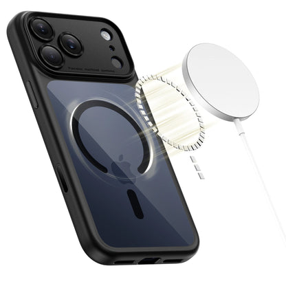 Coque MagSafe pour Apple iPhone 17 Pro Max, Tech-Protect, MagPeak, Noir Transparent