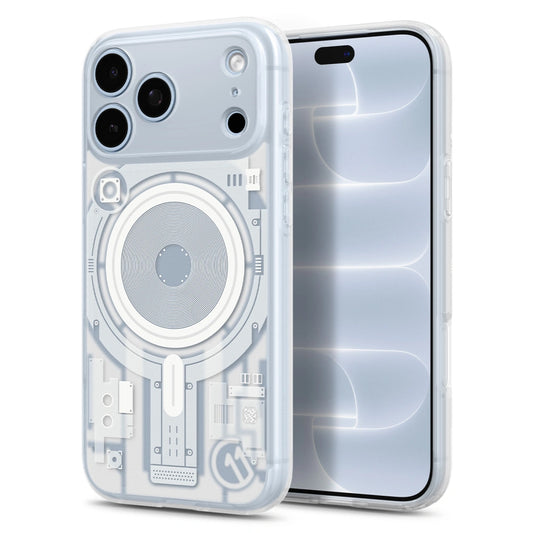 Coque MagSafe pour Apple iPhone 18 Pro / 17 Pro, Spigen, C11 Ultra Hybrid MagFit Element, blanche ACS12308