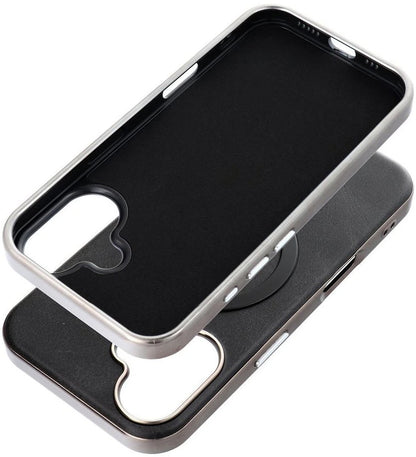 Custodia MagSafe per Apple iPhone 16 Pro, OEM, Gentleman Mag, Nera