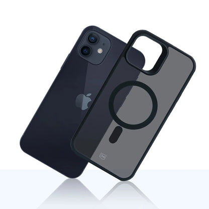 Custodia MagSafe per Apple iPhone 12 / 12 Pro, 3MK, Smoke MagCase, Nera
