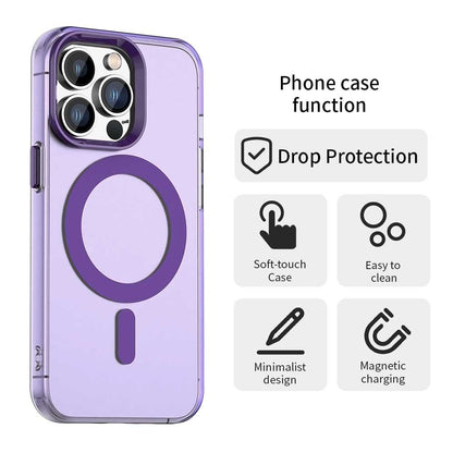 Custodia MagSafe per Apple iPhone 12 Pro Max, Techsuit, CandyCase, Viola