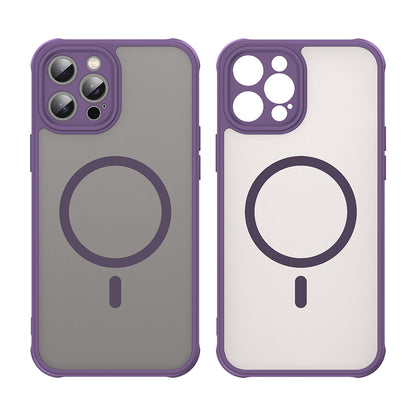 Custodia MagSafe per Apple iPhone 12 Pro Max, Techsuit, HaloFrost II, Viola