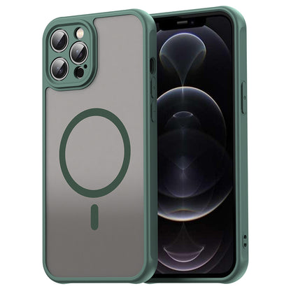Custodia MagSafe per Apple iPhone 12 Pro Max, Techsuit, HaloFrost II, Verde