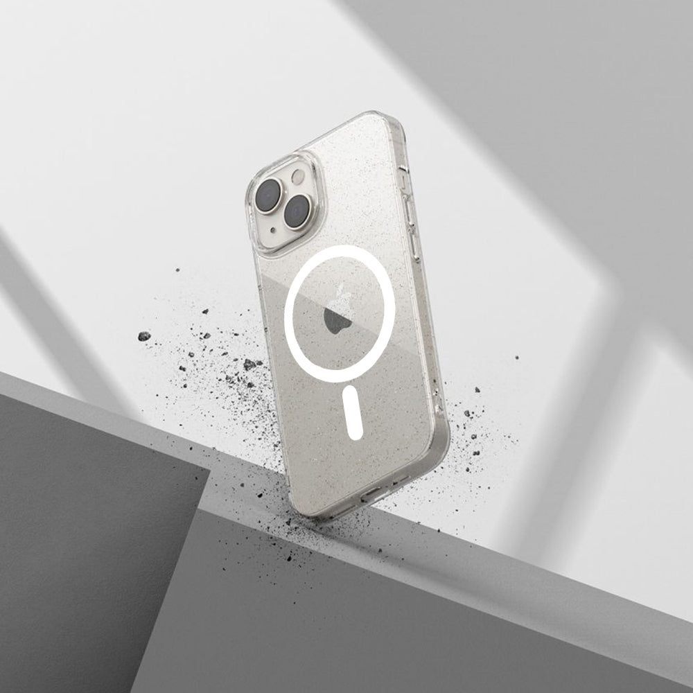 Coque MagSafe pour Apple iPhone 12 Pro Max, Techsuit, SparkleSkin, Transparente