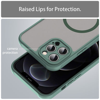 Custodia MagSafe per Apple iPhone 12 Pro, Techsuit, HaloFrost II, Verde