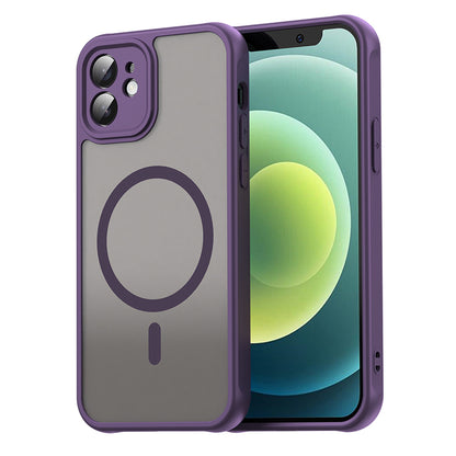 Custodia MagSafe per Apple iPhone 12, Techsuit, HaloFrost II, Viola