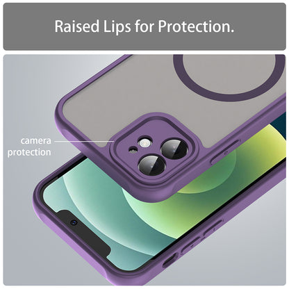 Custodia MagSafe per Apple iPhone 12, Techsuit, HaloFrost II, Viola