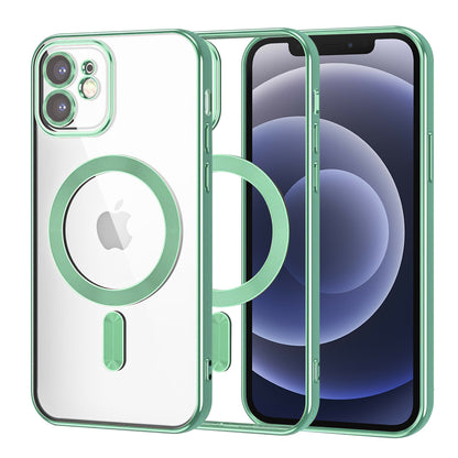 Coque MagSafe pour Apple iPhone 12, Techsuit, Luxury Crystal, Vert Clair