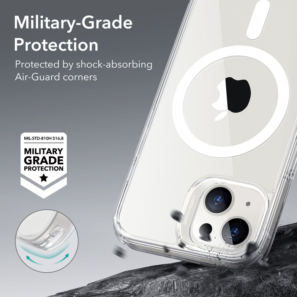 MagSafe-Hülle für Apple iPhone 14 / 13, ESR, Classic Hybrid, Transparent