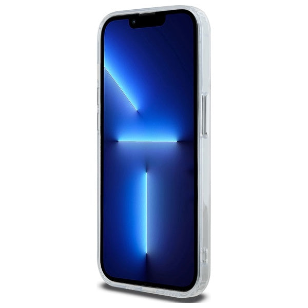 Coque MagSafe pour Apple iPhone 13 Pro Max, Karl Lagerfeld, IML Metal Choupette's Head, Blanche