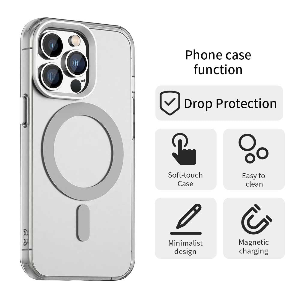 MagSafe-Hülle für Apple iPhone 13 Pro Max, Techsuit, CandyCase, Weiß