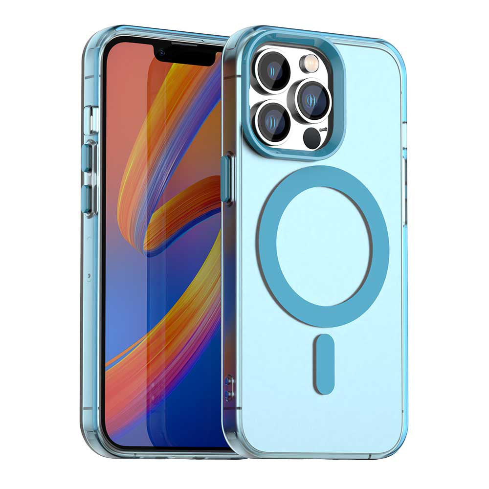 MagSafe-Hülle für Apple iPhone 13 Pro Max, Techsuit, CandyCase, Blau