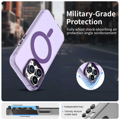 Coque MagSafe pour Apple iPhone 13 Pro Max, Techsuit, CandyCase, Violet
