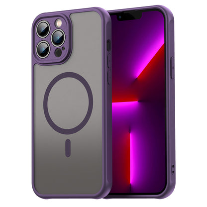 Coque MagSafe pour Apple iPhone 13 Pro Max, Techsuit, HaloFrost II, Violet
