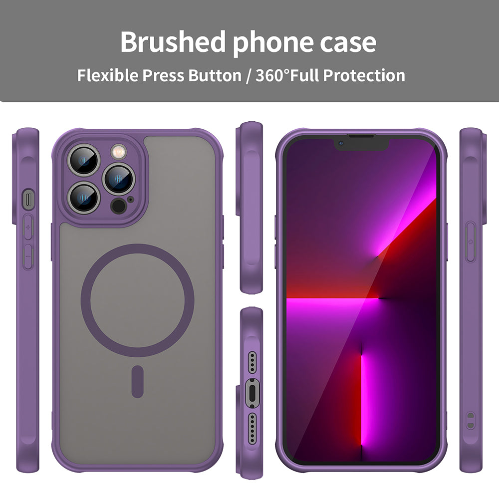 Coque MagSafe pour Apple iPhone 13 Pro Max, Techsuit, HaloFrost II, Violet