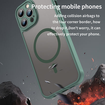 Custodia MagSafe per Apple iPhone 13 Pro Max, Techsuit, HaloFrost II, Verde