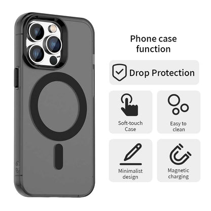 Coque MagSafe pour Apple iPhone 13 Pro, Techsuit, CandyCase, Noire