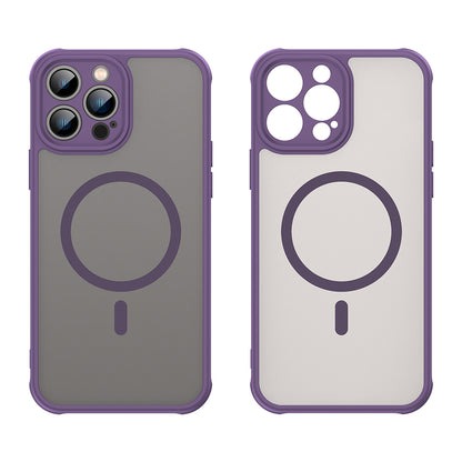 Custodia MagSafe per Apple iPhone 13 Pro, Techsuit, HaloFrost II, Viola