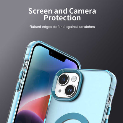 Coque MagSafe pour Apple iPhone 13, Techsuit, CandyCase, Bleue