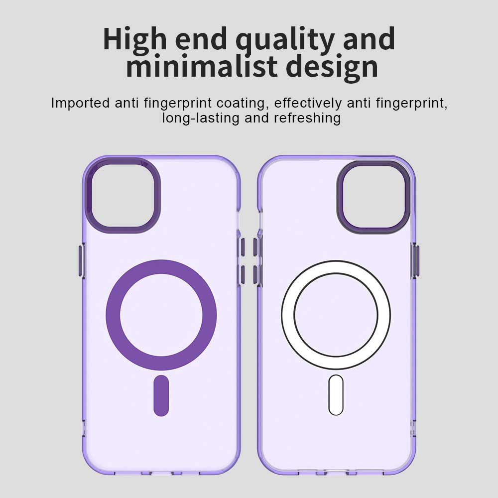 Custodia MagSafe per Apple iPhone 13, Techsuit, CandyCase, Viola