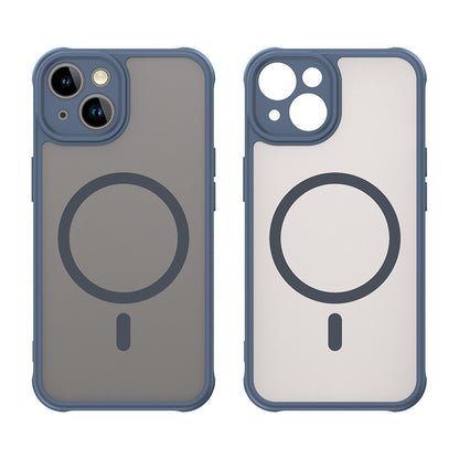 Custodia MagSafe per Apple iPhone 13, Techsuit, HaloFrost II, Blu Navy