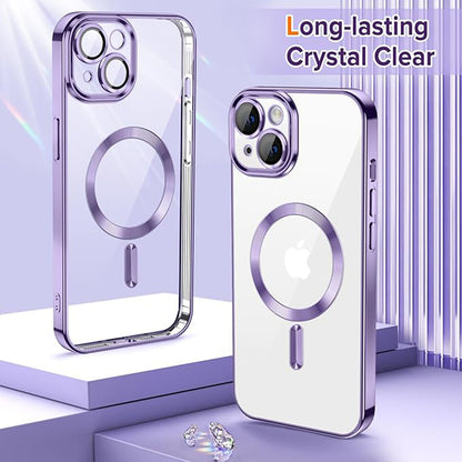 Coque MagSafe pour Apple iPhone 13, Techsuit, Luxury Crystal, Violet Clair