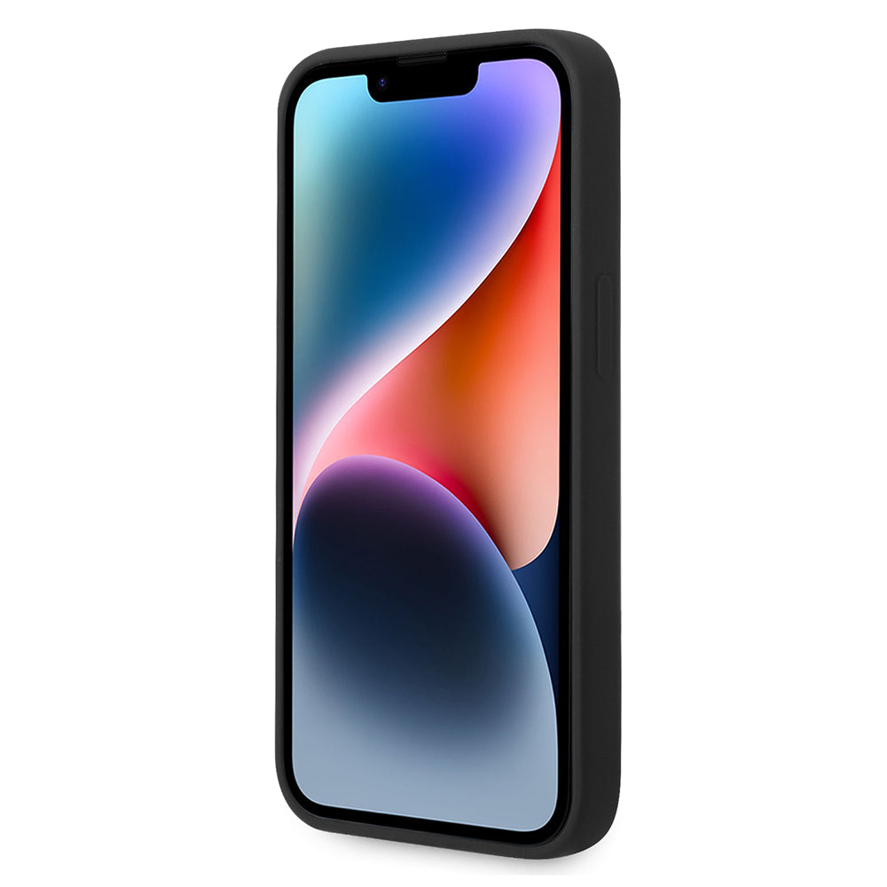 MagSafe Hülle für Apple iPhone 14 Plus, Karl Lagerfeld, Silikon Choupette's Head, Schwarz