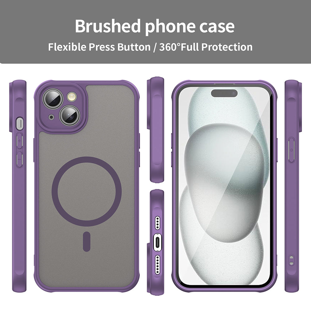 Custodia MagSafe per Apple iPhone 14 Plus, Techsuit, HaloFrost II, Viola