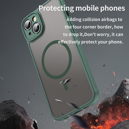 Custodia MagSafe per Apple iPhone 14 Plus, Techsuit, HaloFrost II, Verde