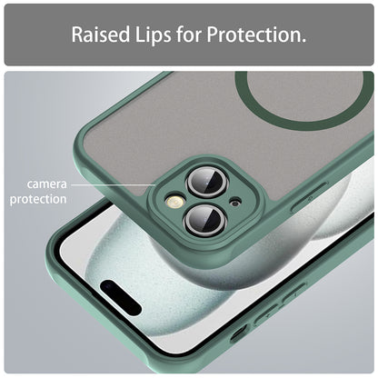 Custodia MagSafe per Apple iPhone 14 Plus, Techsuit, HaloFrost II, Verde