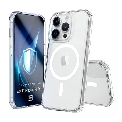 Custodia MagSafe per Apple iPhone 14 Pro, 3MK, Armor MagCase, Trasparente