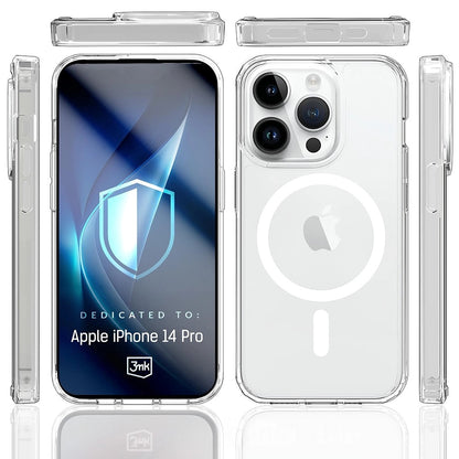 Custodia MagSafe per Apple iPhone 14 Pro, 3MK, Armor MagCase, Trasparente
