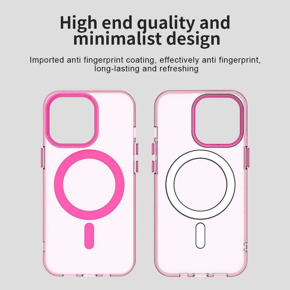 Coque MagSafe pour Apple iPhone 14 Pro Max, Techsuit, CandyCase, Rose