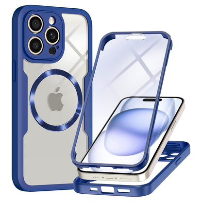 Custodia MagSafe per Apple iPhone 14 Pro Max, Techsuit, ColorVerse 360, Blu