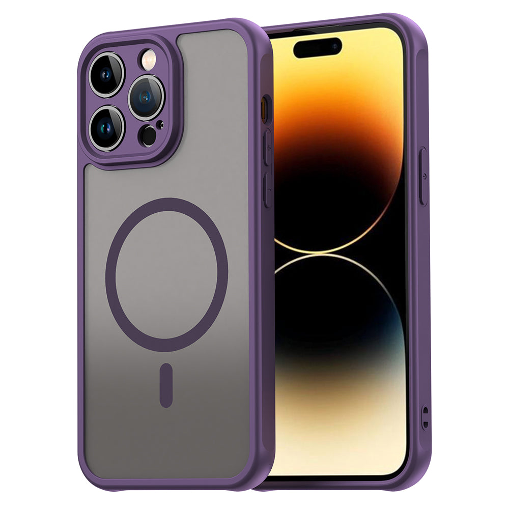 Custodia MagSafe per Apple iPhone 14 Pro Max, Techsuit, HaloFrost II, Viola