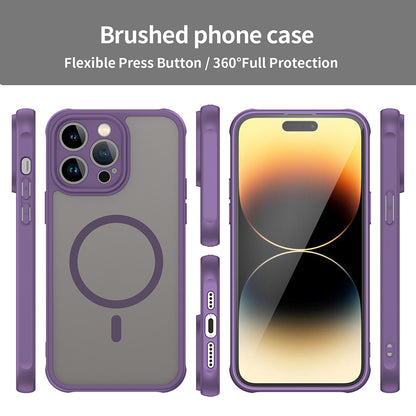 Custodia MagSafe per Apple iPhone 14 Pro Max, Techsuit, HaloFrost II, Viola