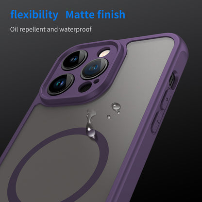 Custodia MagSafe per Apple iPhone 14 Pro Max, Techsuit, HaloFrost II, Viola