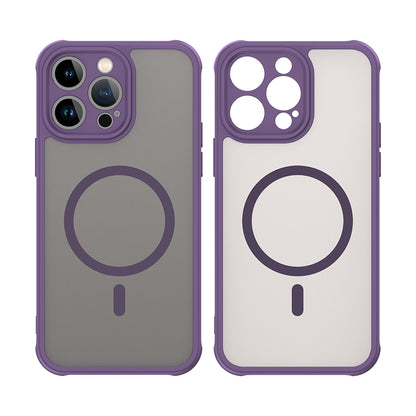 Custodia MagSafe per Apple iPhone 14 Pro, Techsuit, HaloFrost II, Viola