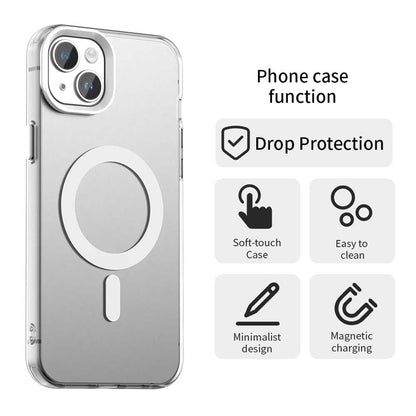 Custodia MagSafe per Apple iPhone 14, Techsuit, CandyCase, Bianca
