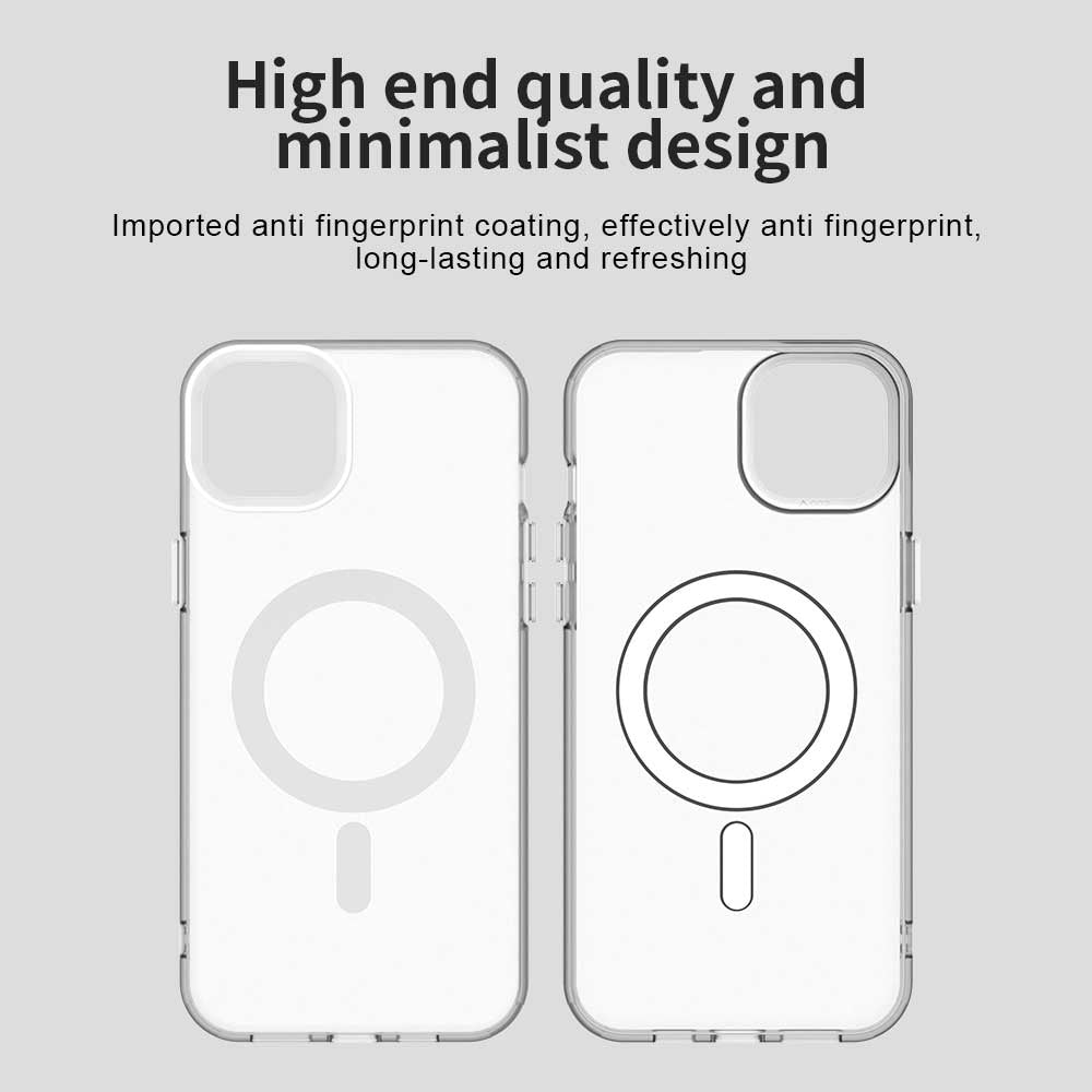 Custodia MagSafe per Apple iPhone 14, Techsuit, CandyCase, Bianca