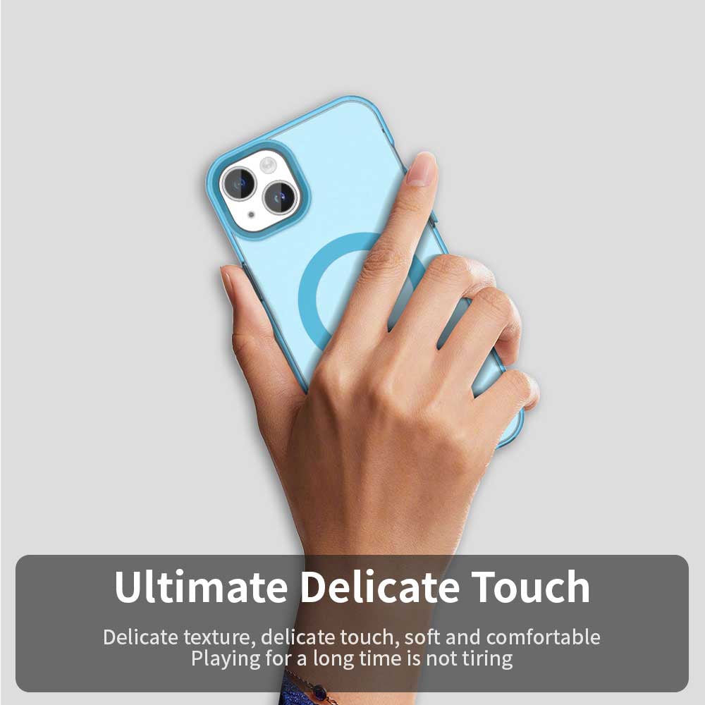 MagSafe-Hülle für Apple iPhone 14, Techsuit, CandyCase, Blau